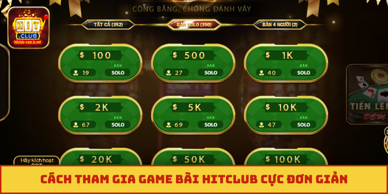 Cách tham gia game bài Hitclub cực đơn giản