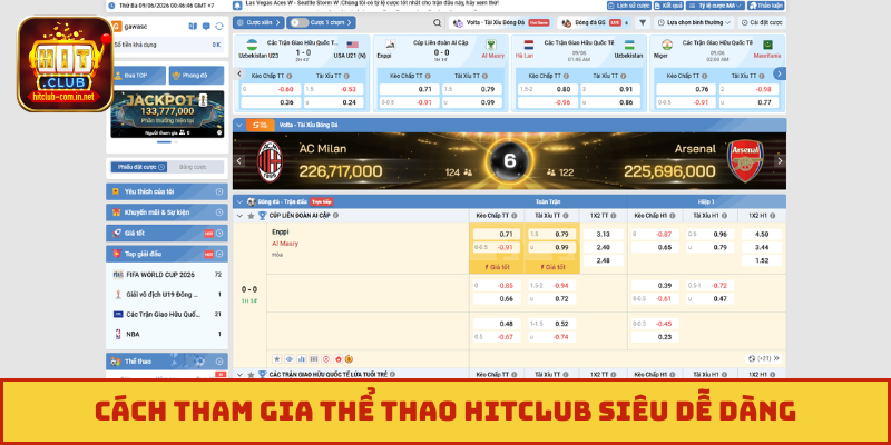 Cách tham gia thể thao Hitclub siêu dễ dàng