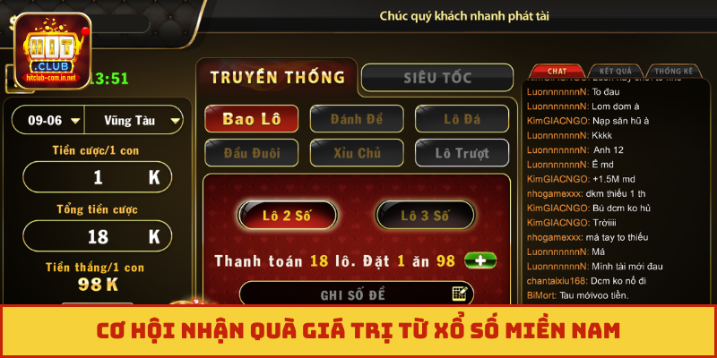 Cơ hội nhận quà giá trị từ xổ số miền nam