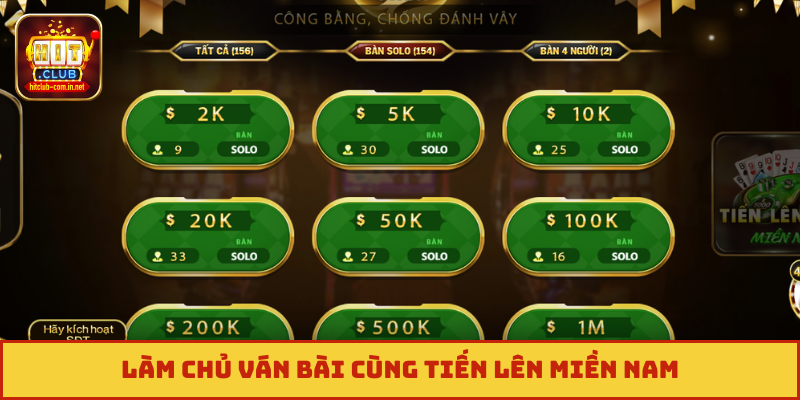 Làm chủ ván bài cùng tiến lên miền nam